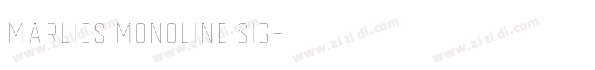 Marlies Monoline Sig字体转换